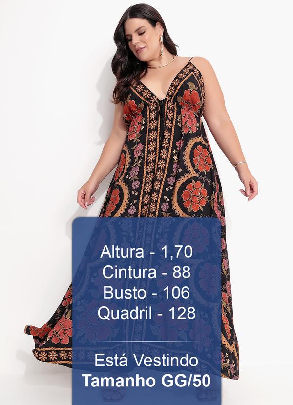 Farm - Vestido Longo Madalena Preto 10