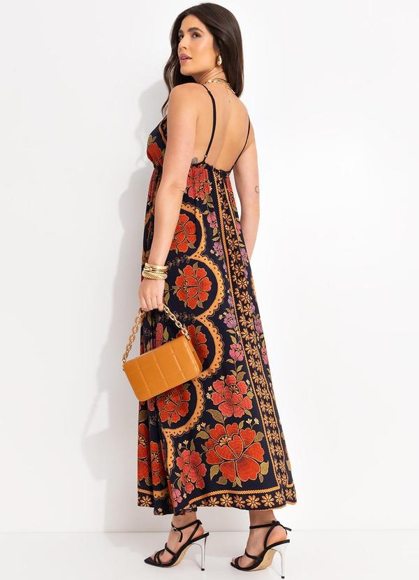 Farm - Vestido Longo Madalena Preto 2