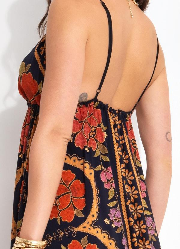 Farm - Vestido Longo Madalena Preto 4