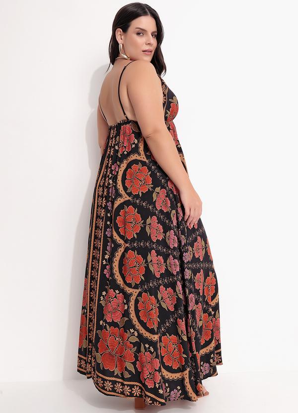 Farm - Vestido Longo Madalena Preto 7