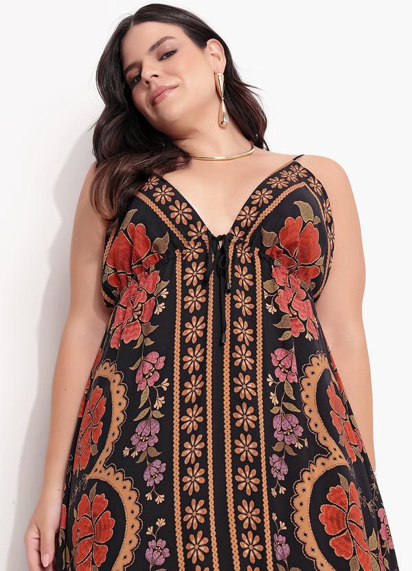 Farm - Vestido Longo Madalena Preto 9