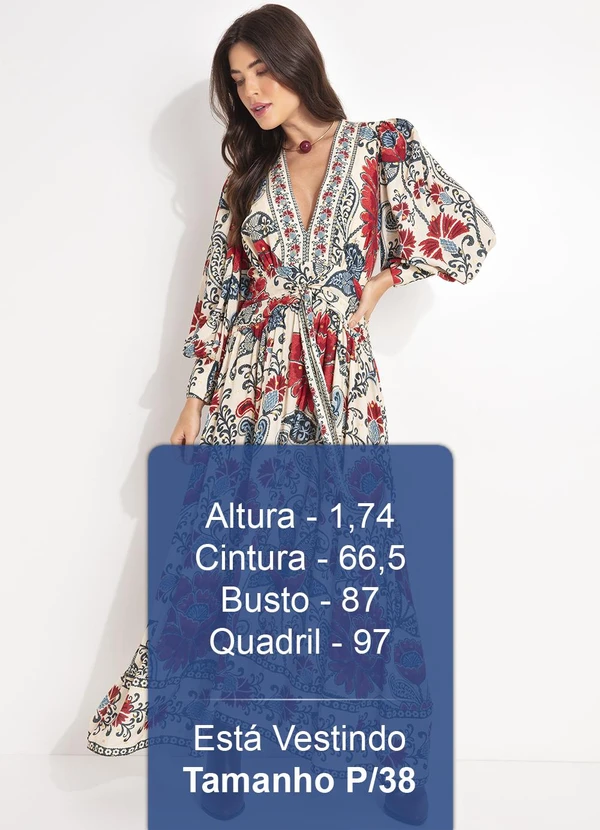 Farm - Vestido Longo Manga Francisca Bege 5