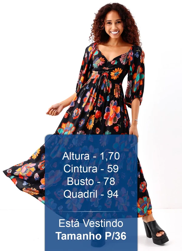 Farm - Vestido Longo Manga Lene 4