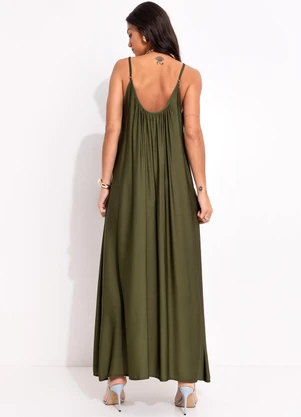 Farm - Vestido Longo Maxi Estrelicia Verde - FARM