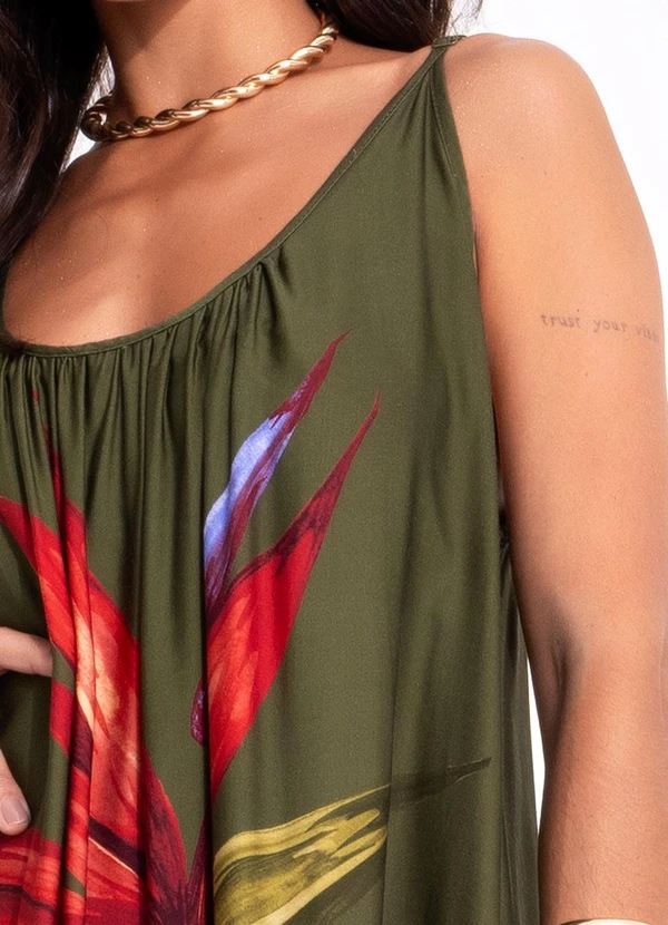 Farm - Vestido Longo Maxi Estrelicia Verde 4