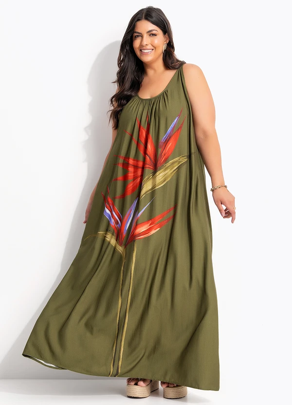 Farm - Vestido Longo Maxi Estrelicia Verde 8