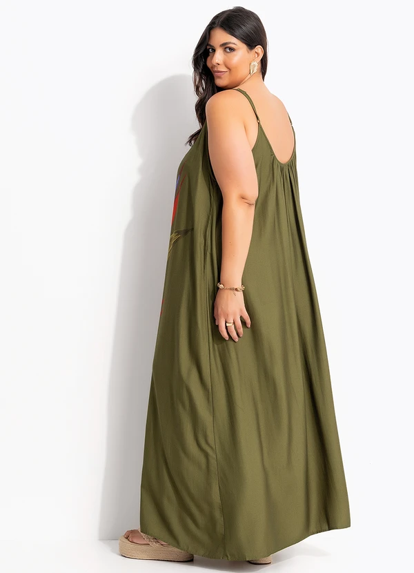 Farm - Vestido Longo Maxi Estrelicia Verde 9
