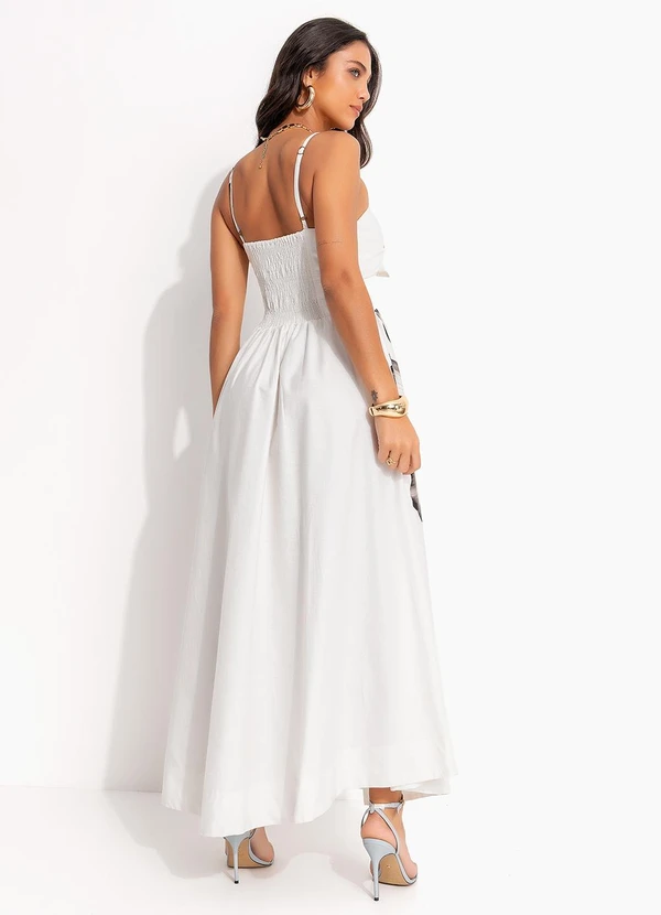 Farm - Vestido Longo Maya Off White 7