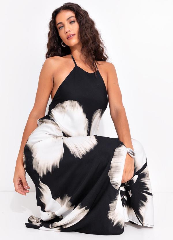 Farm - Vestido Longo Maya Preto 4