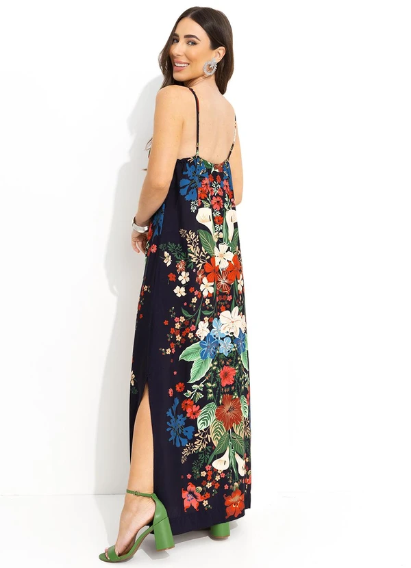 Farm - Vestido Longo Menina Bonita Preto 4