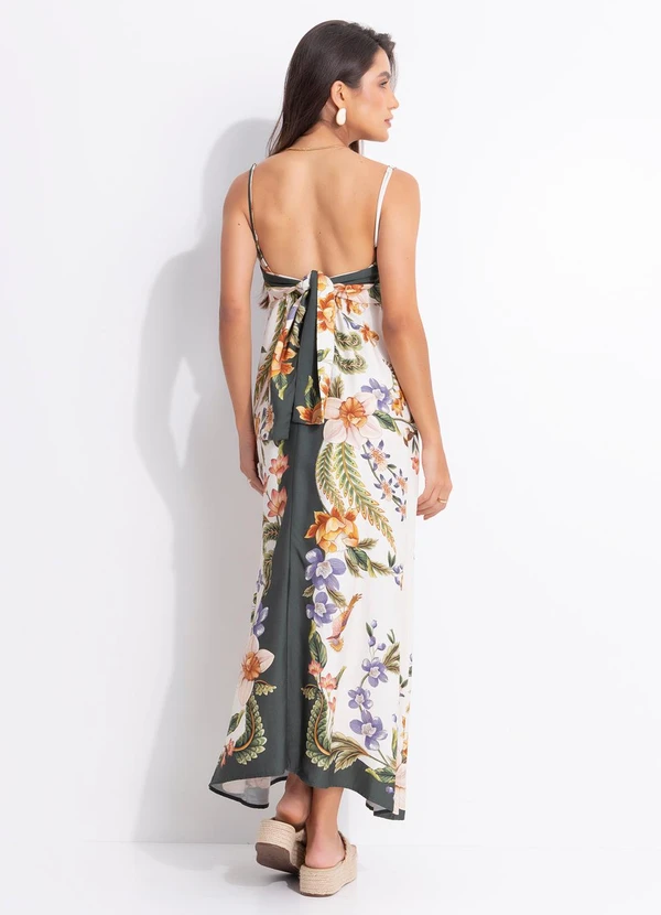 Farm - Vestido Longo Natureza Verde 2