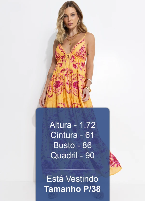 Farm - Vestido Longo Olivia Amarelo 6