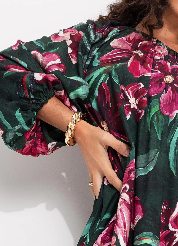 Farm - Vestido Longo Ombro Só Lineia Verde 6