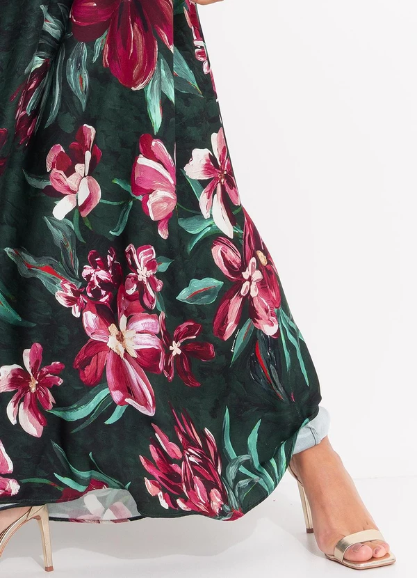 Farm - Vestido Longo Ombro Só Lineia Verde 7