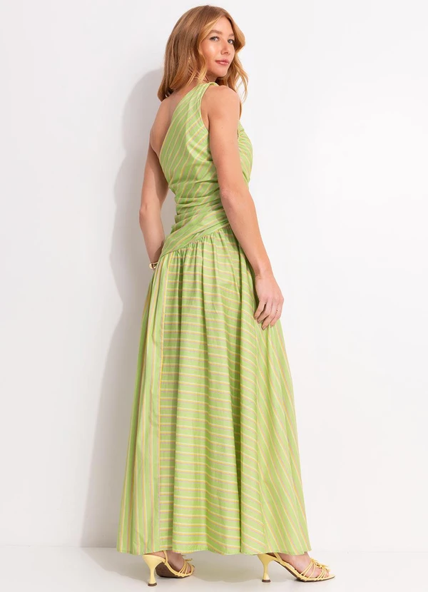 Farm - Vestido Longo Ombro Só Pina Verde Verde 2