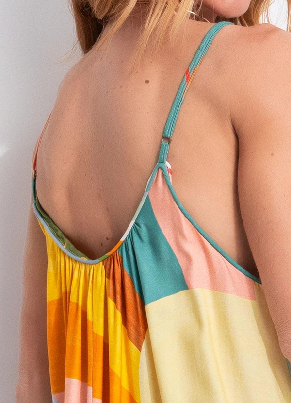 Farm - Vestido Longo Paisagem Carioca Amarelo 7