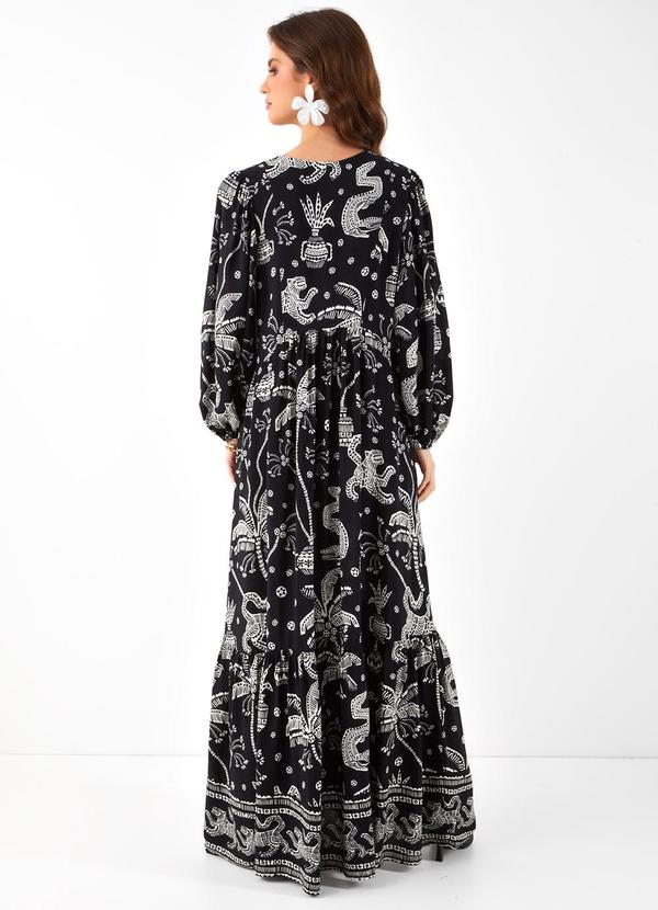 Farm - Vestido Longo Pasadena Preto 2