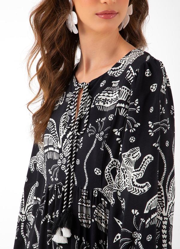 Farm - Vestido Longo Pasadena Preto 3