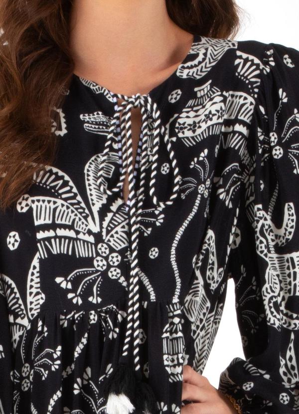 Farm - Vestido Longo Pasadena Preto 5