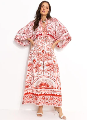 Farm - Vestido Longo Passeio de Rio Vermelho - FARM