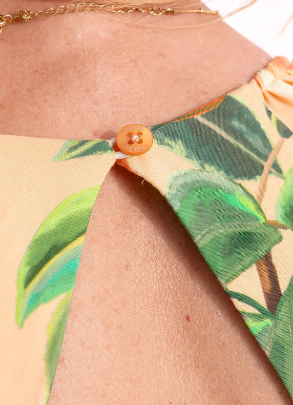 Farm - Vestido Longo Pera Chic Laranja 5