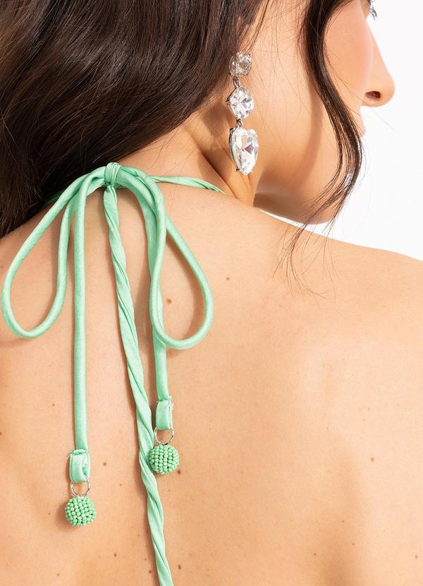 Farm - Vestido Longo Plissado Degrade Verde 8