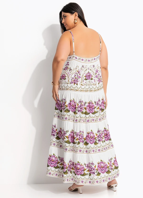 Farm - Vestido Longo Poesia de Flor Off White 8