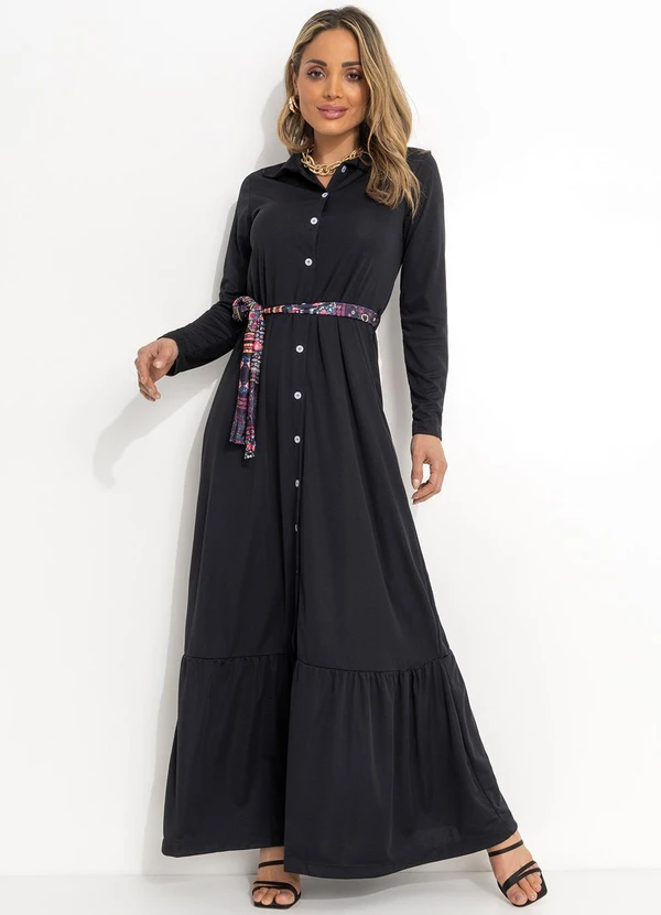 Rosalie - Vestido Longo Preto 3