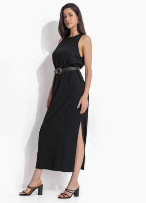Colcci - Vestido Longo Preto - COLCCI