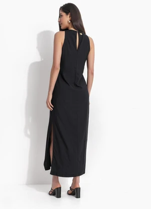 Colcci - Vestido Longo Preto - COLCCI