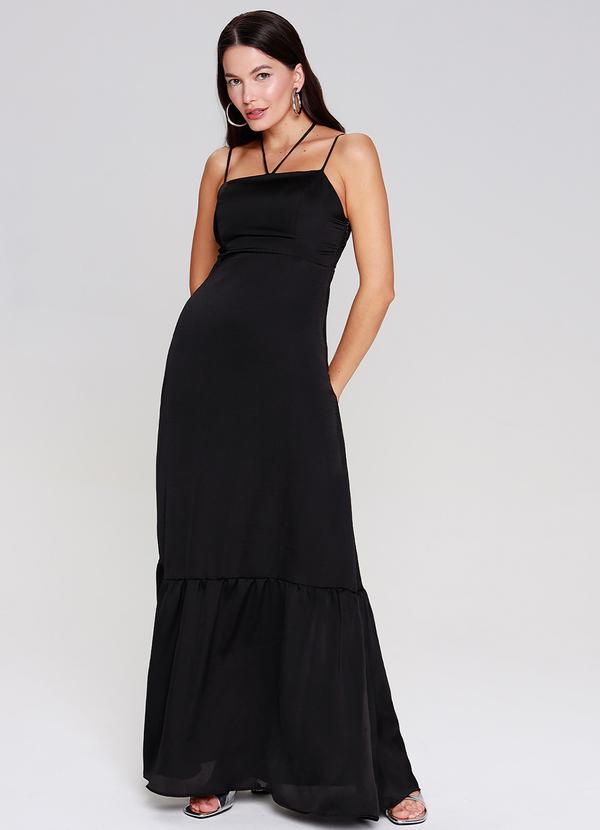 Outlet - Vestido Longo Preto