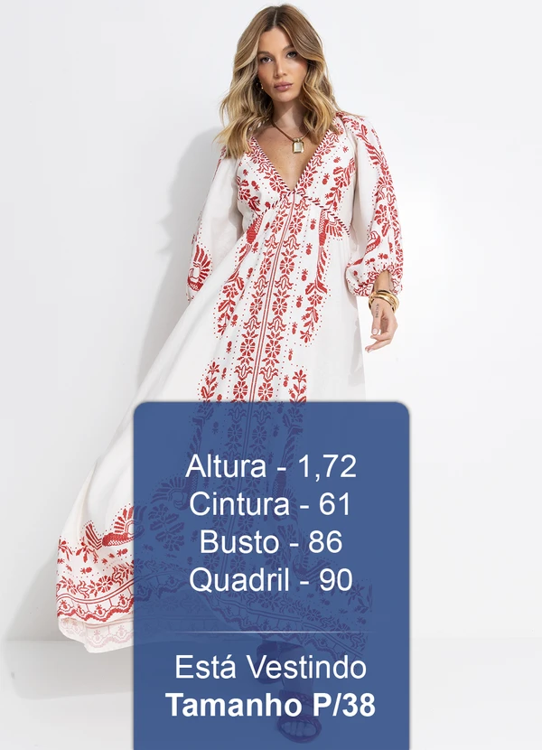 Farm - Vestido Longo Relicário Tropical Off White 6