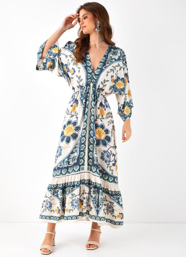 Farm - Vestido Longo Romance de Tucano Azul