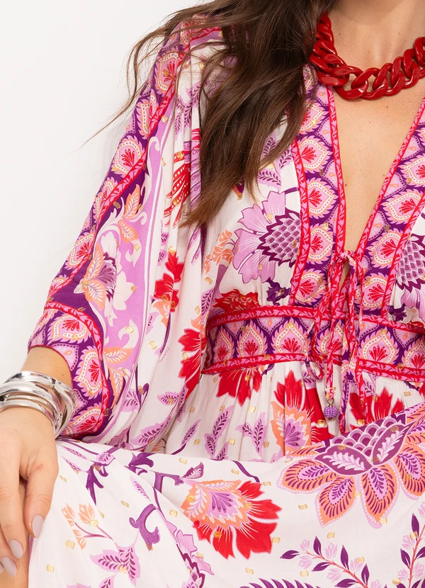 Farm - Vestido Longo Romance de Tucano Rosa 7