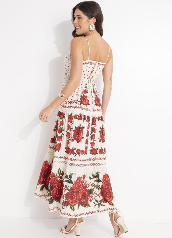 Farm - Vestido Longo Rosalia Bege 2