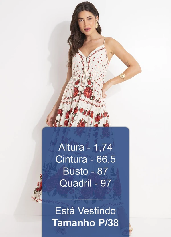 Farm - Vestido Longo Rosalia Bege 5