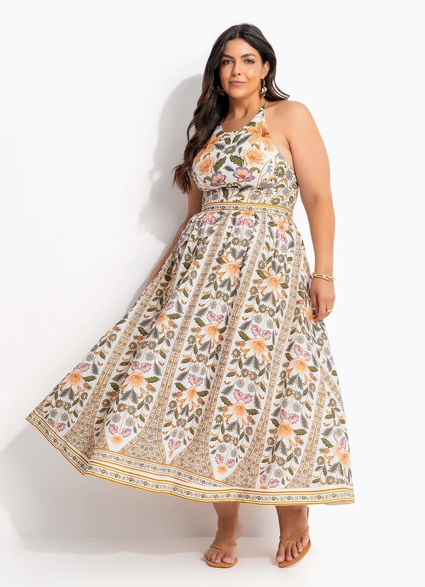 Farm - Vestido Longo sem Manga Marcelle Verde 11