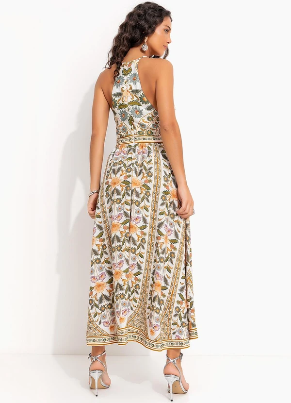 Farm - Vestido Longo sem Manga Marcelle Verde 2