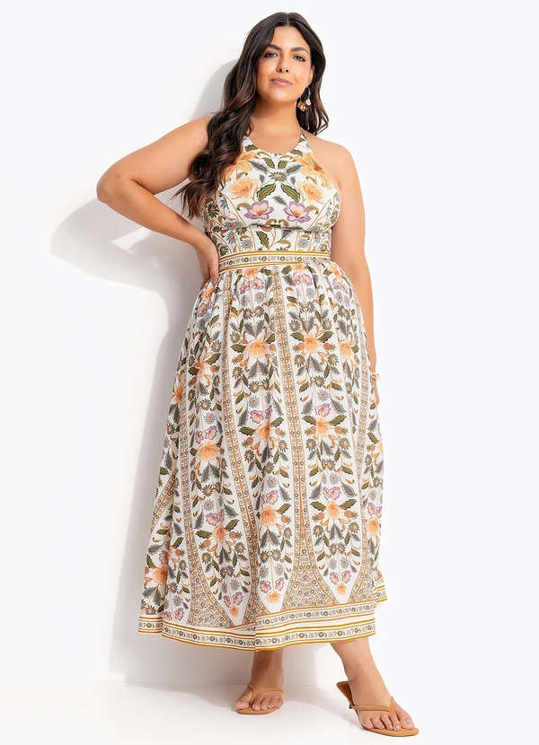 Farm - Vestido Longo sem Manga Marcelle Verde 9