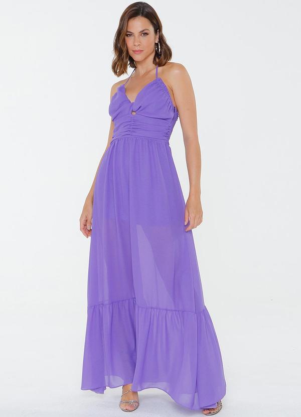 Gatabakana - Vestido Longo Sexy Glamis Roxo