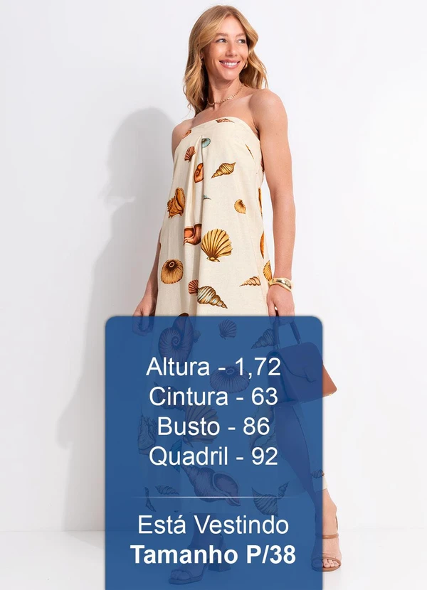 Farm - Vestido Longo Souvenir Mar Bege 6