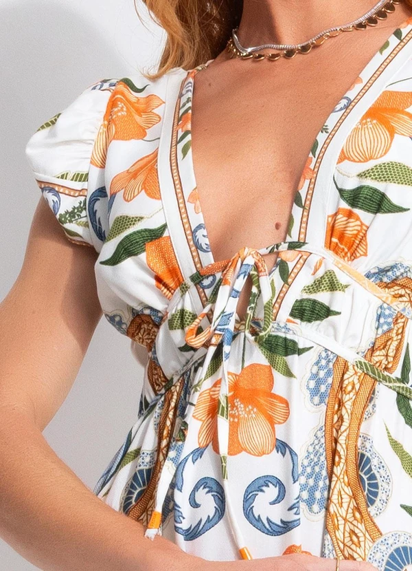 Farm - Vestido Longo Tina Bege 8