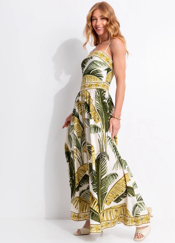 Farm - Vestido Longo Trancoso Bege 3