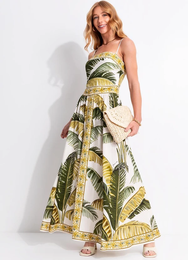 Farm - Vestido Longo Trancoso Bege 5