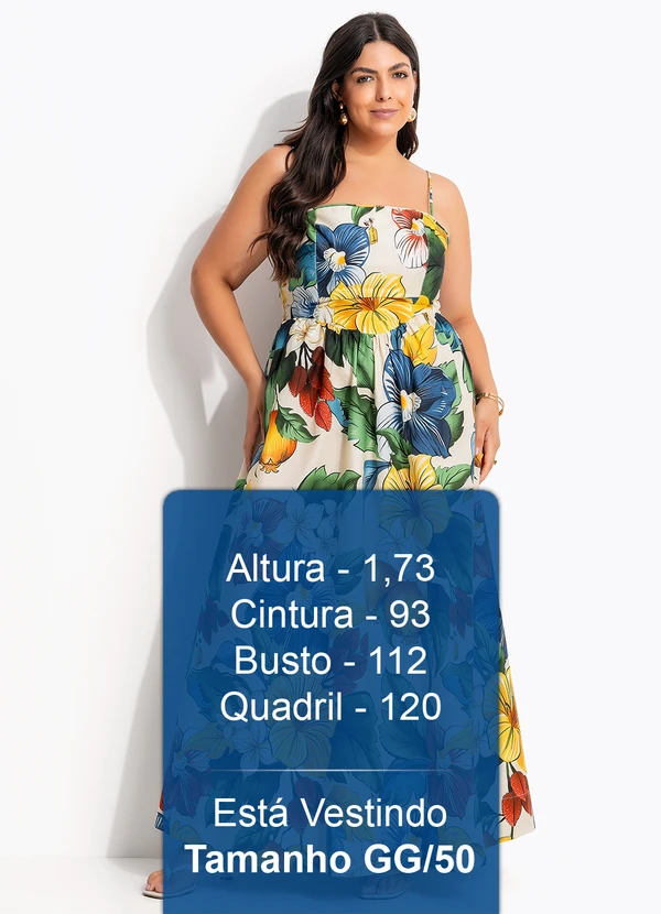 Farm - Vestido Longo Tropicalzinho Bege 9