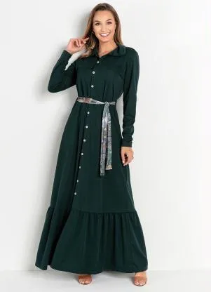 Rosalie - Vestido Longo Verde - ROSALIE