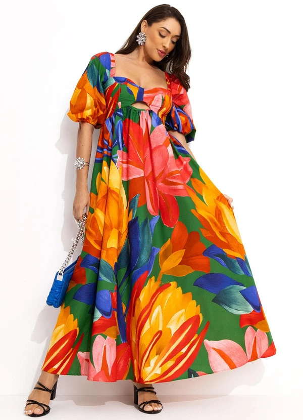 Farm - Vestido Longo Verde 6