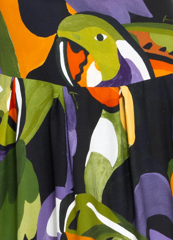 Farm - Vestido Longo Voo Doce Preto 8