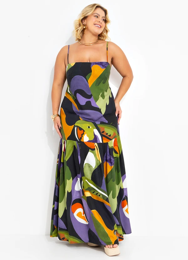 Farm - Vestido Longo Voo Doce Preto 9