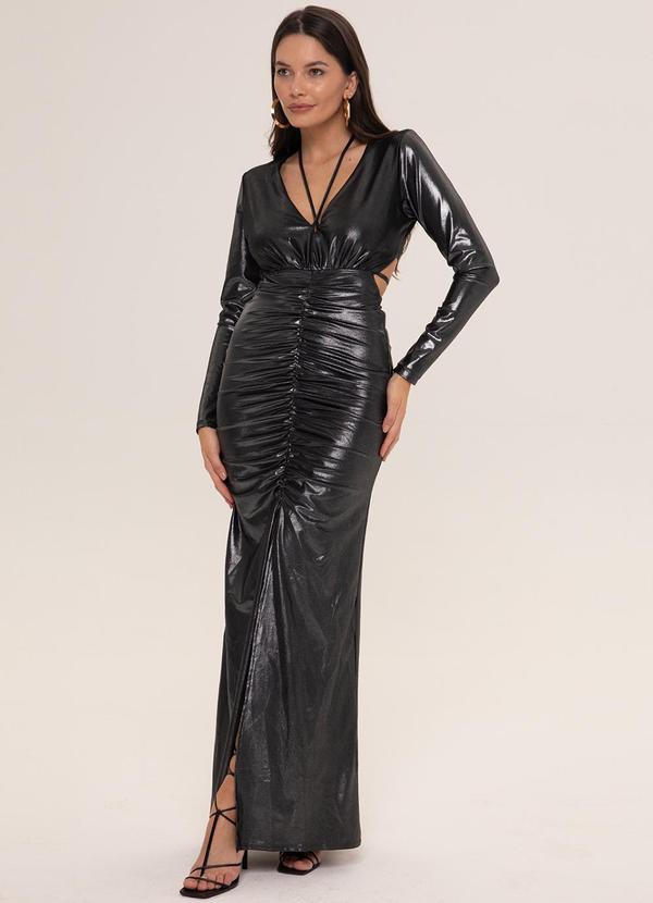 Gatabakana - Vestido Longo Zenia Preto